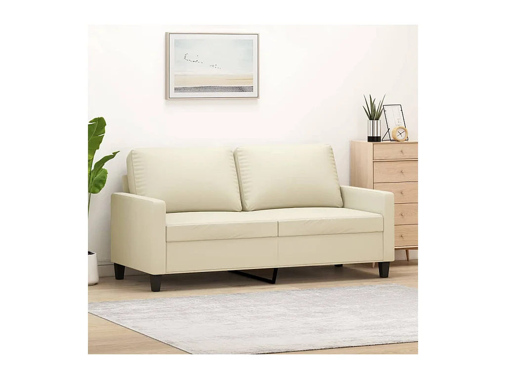 2-zitsbank Crème 140 cm Kunstleer