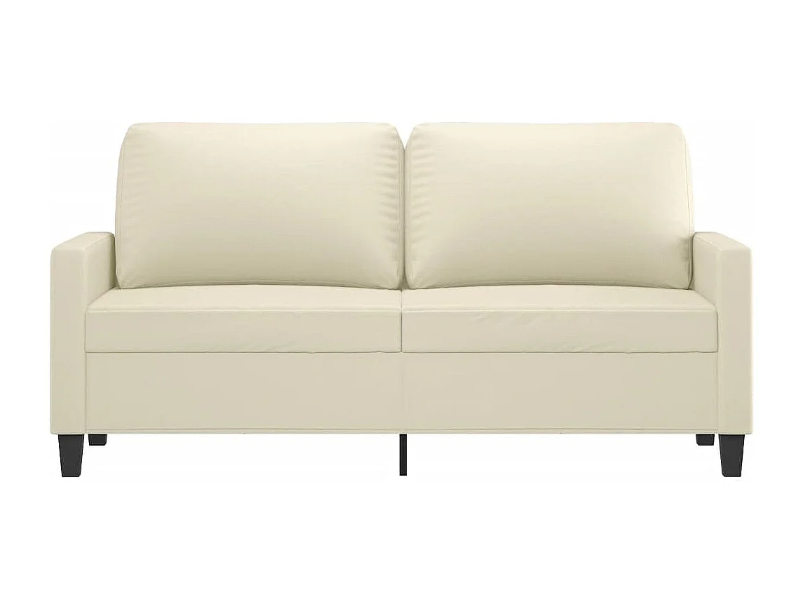 Divano 2 posti Crema 140 cm Similpelle