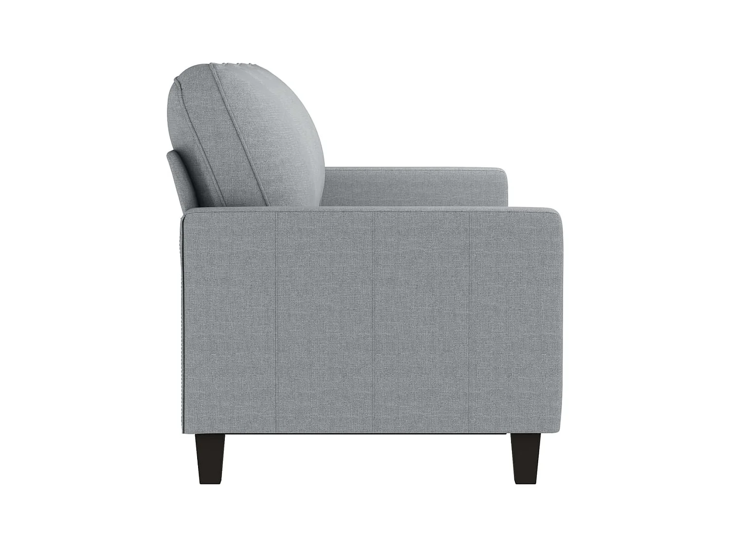 Divano 3 posti Grigio chiaro 180 cm Tessuto