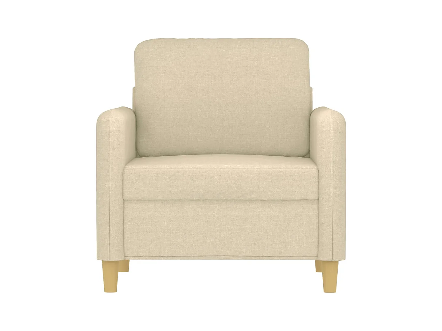 Crèmekleurige fauteuil 60 cm stof