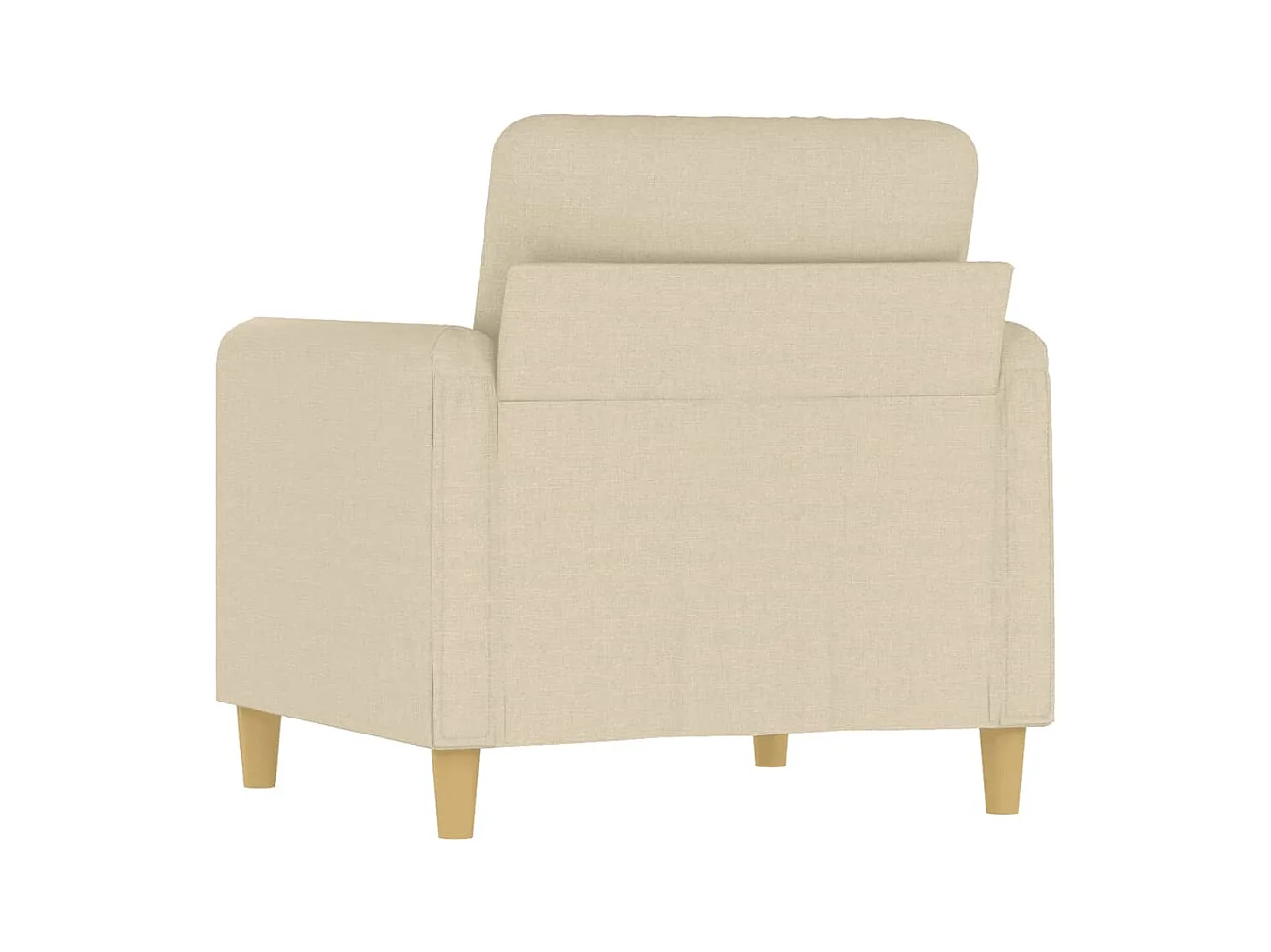 Crèmekleurige fauteuil 60 cm stof