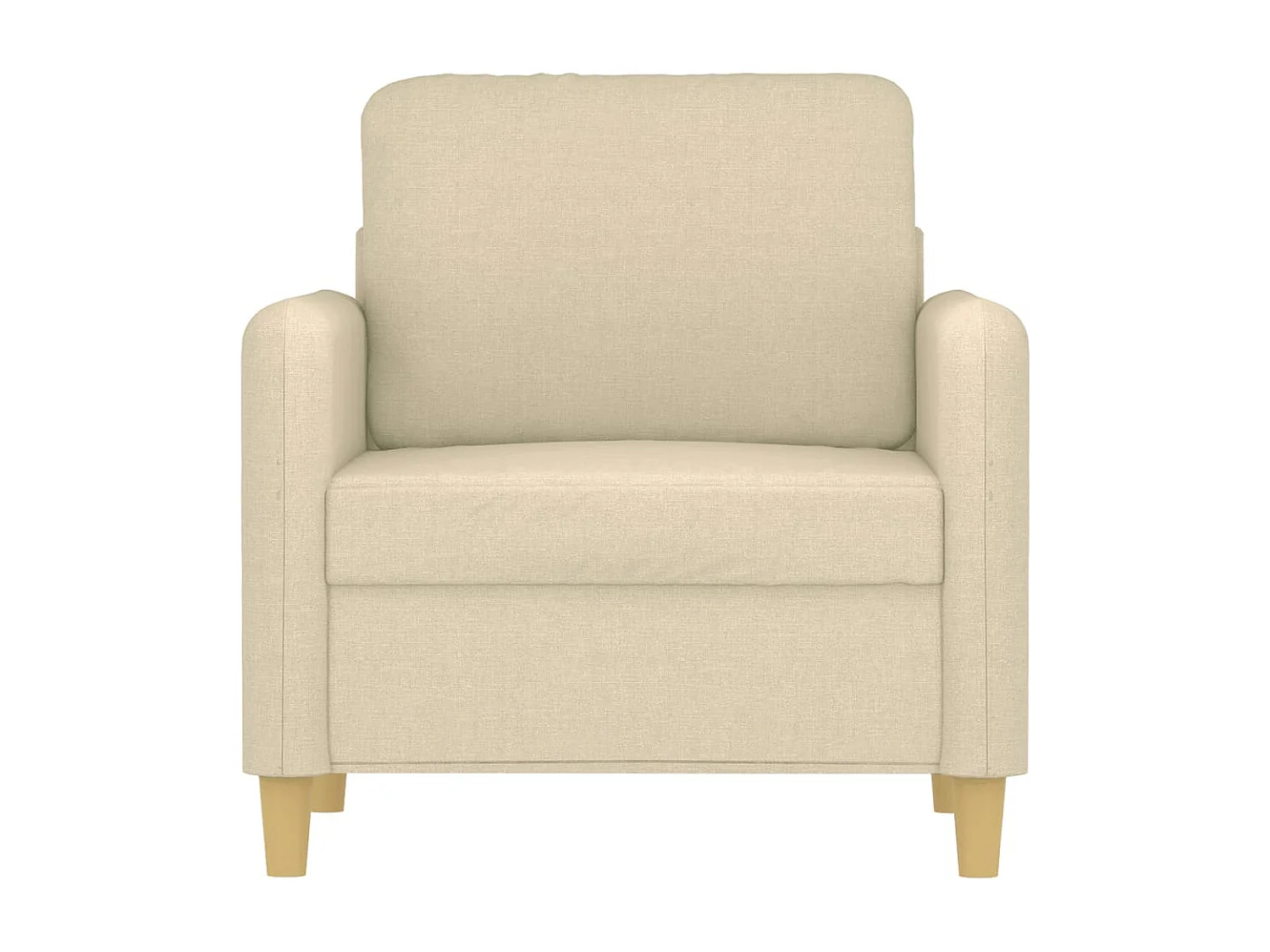 Crèmekleurige fauteuil 60 cm stof