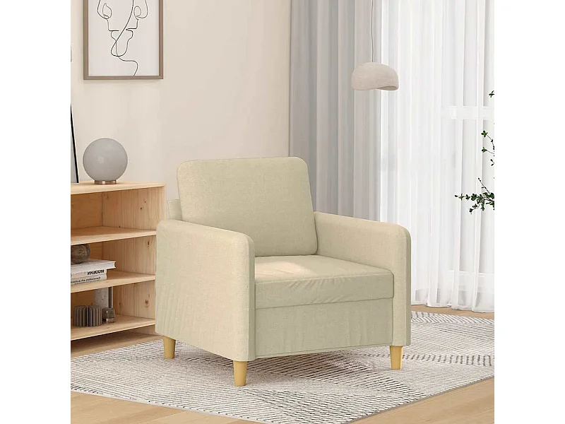 Poltrona Crema 60 cm Tessuto