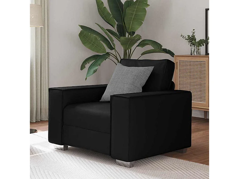 Fauteuil canapé Noir 99 x 78 x 84 cm Cuir artificiel