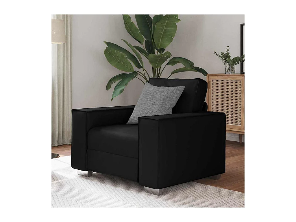 Fauteuil canapé Noir 99 x 78 x 84 cm Cuir artificiel