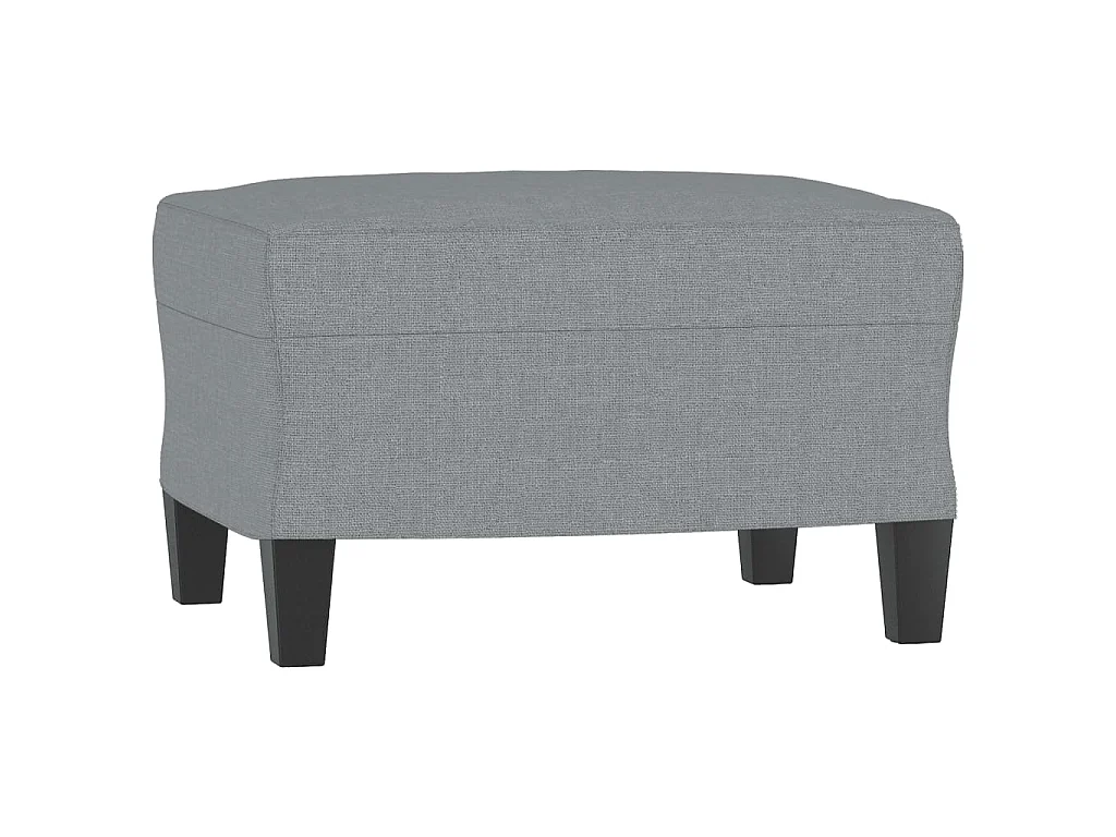 Ensemble de canapés 3 pcs avec coussins Gris clair Tissu