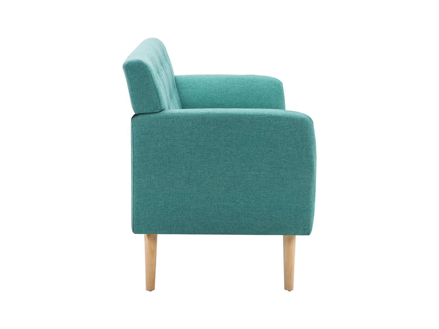 3-zitsbank met stoffen bekleding 172x70x82 cm groen