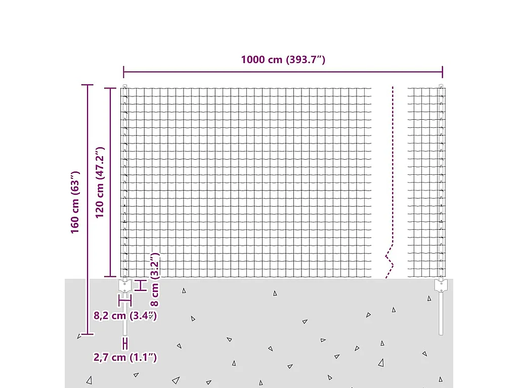 3-zitsbank met stoffen bekleding 172x70x82 cm groen