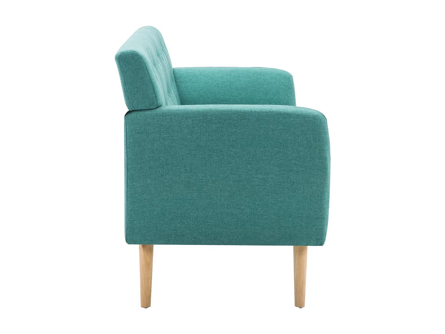 Divano 3 posti con rivestimento in tessuto 172x70x82 cm verde