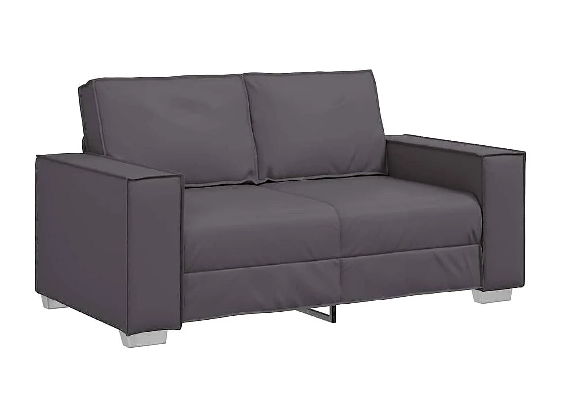Fauteuil canapé Gris 160 x 78 x 84 cm Cuir artificiel