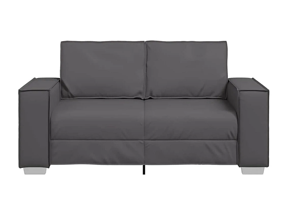 Fauteuil canapé Gris 160 x 78 x 84 cm Cuir artificiel