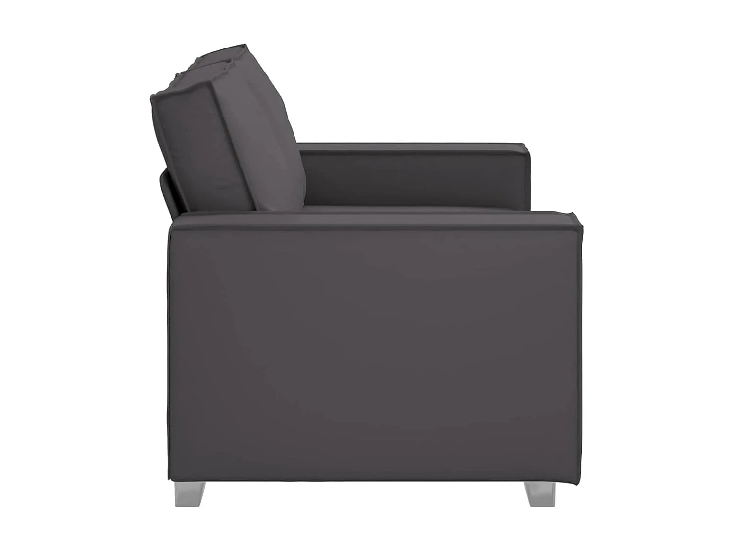 Fauteuil canapé Gris 160 x 78 x 84 cm Cuir artificiel