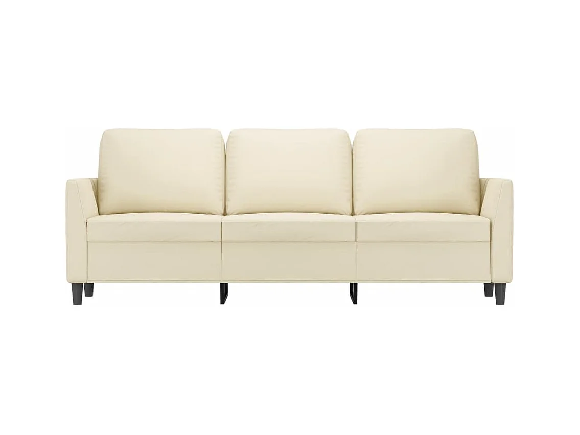 3-zitsbank Crème 180 cm Kunstleer