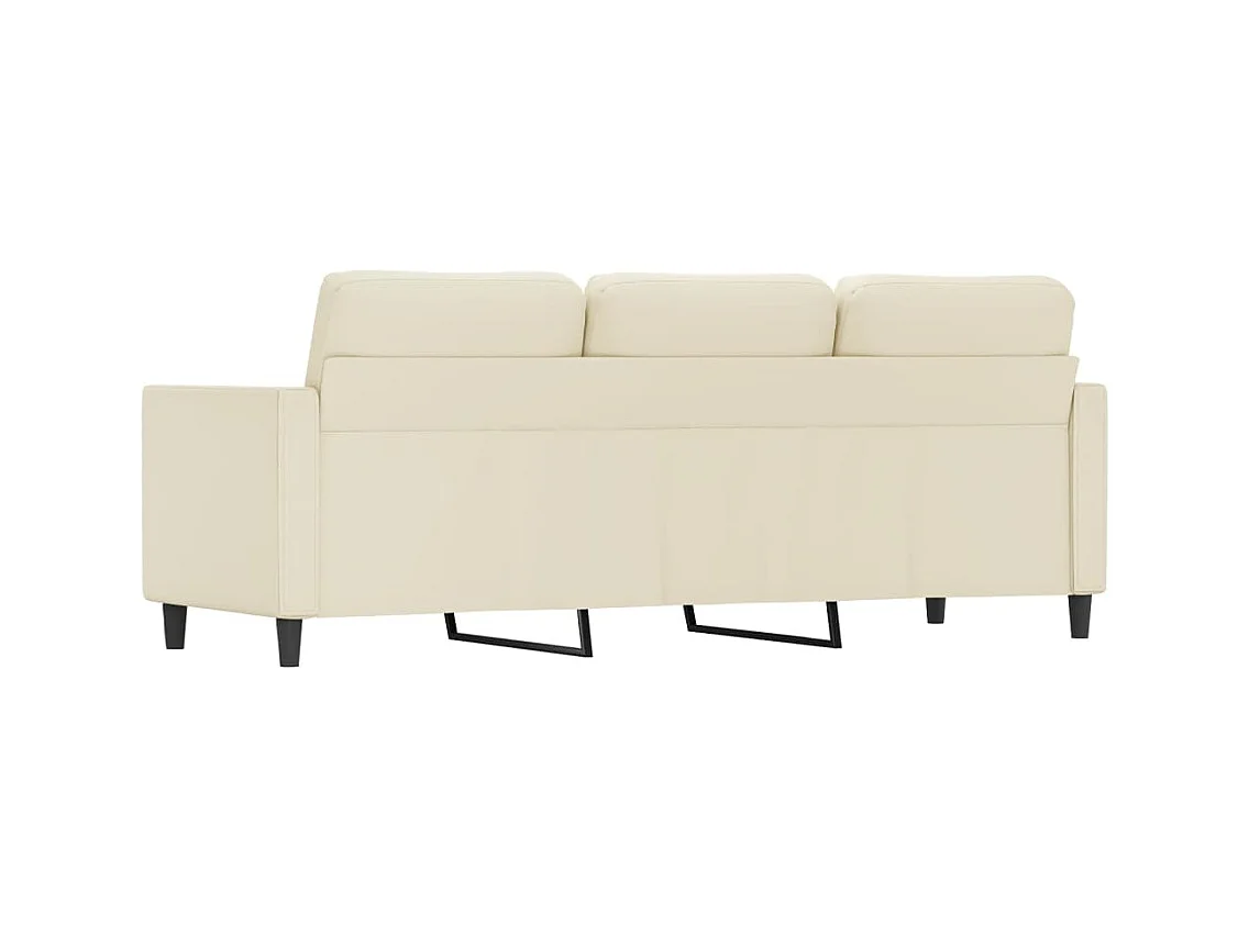 3-zitsbank Crème 180 cm Kunstleer