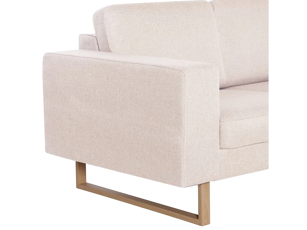 3-Sitzer-Sofa aus cremefarbenem Stoff