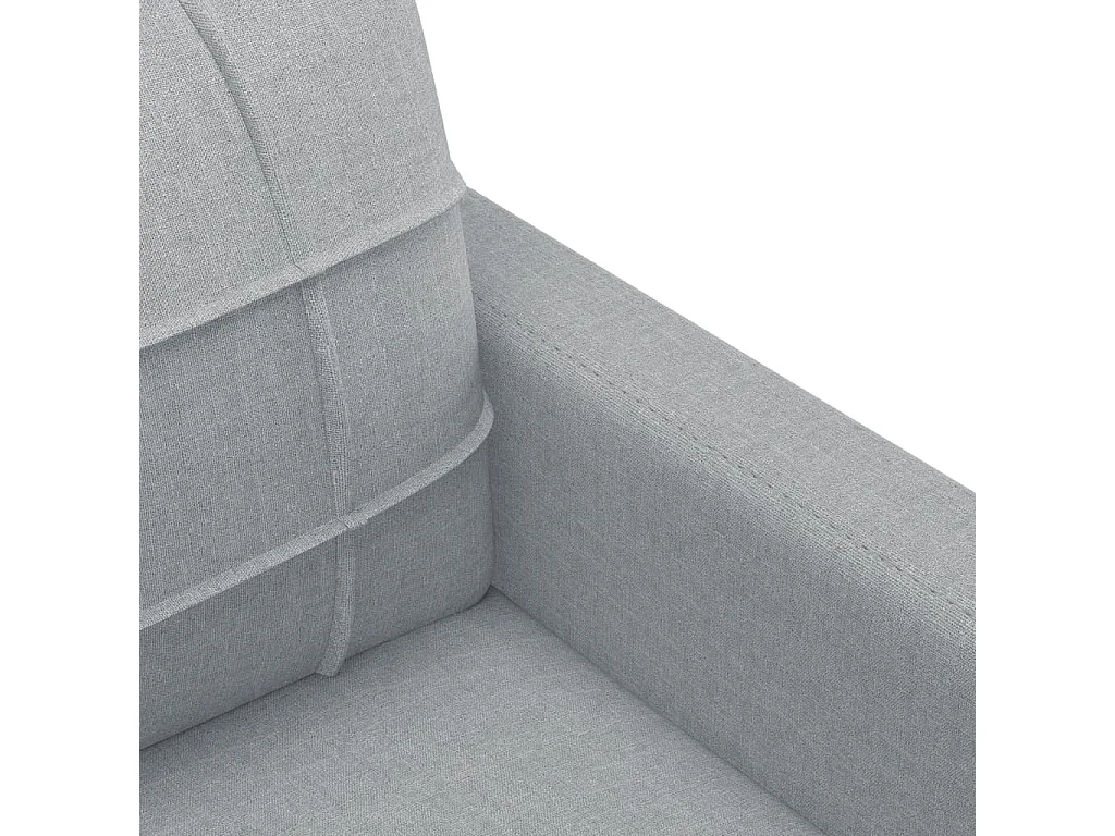 Ensemble de canapés 4 pcs avec coussins Gris clair Tissu