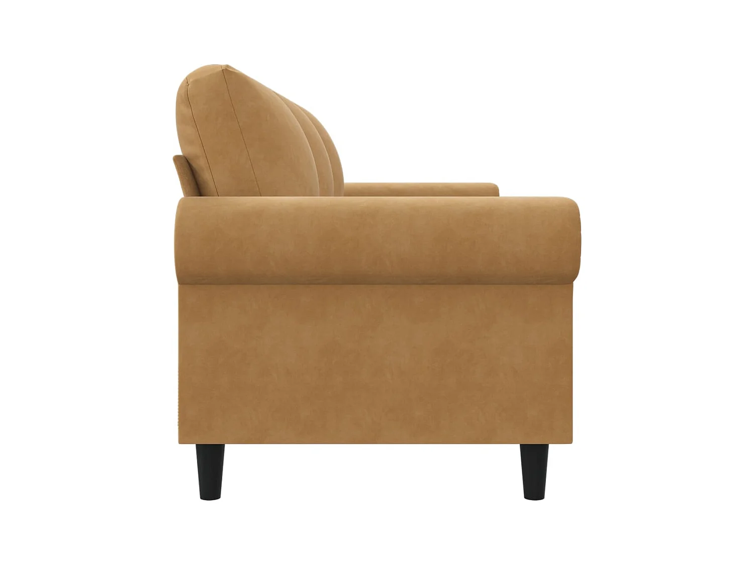 3-Sitzer-Sofa Braun 180 cm Samt