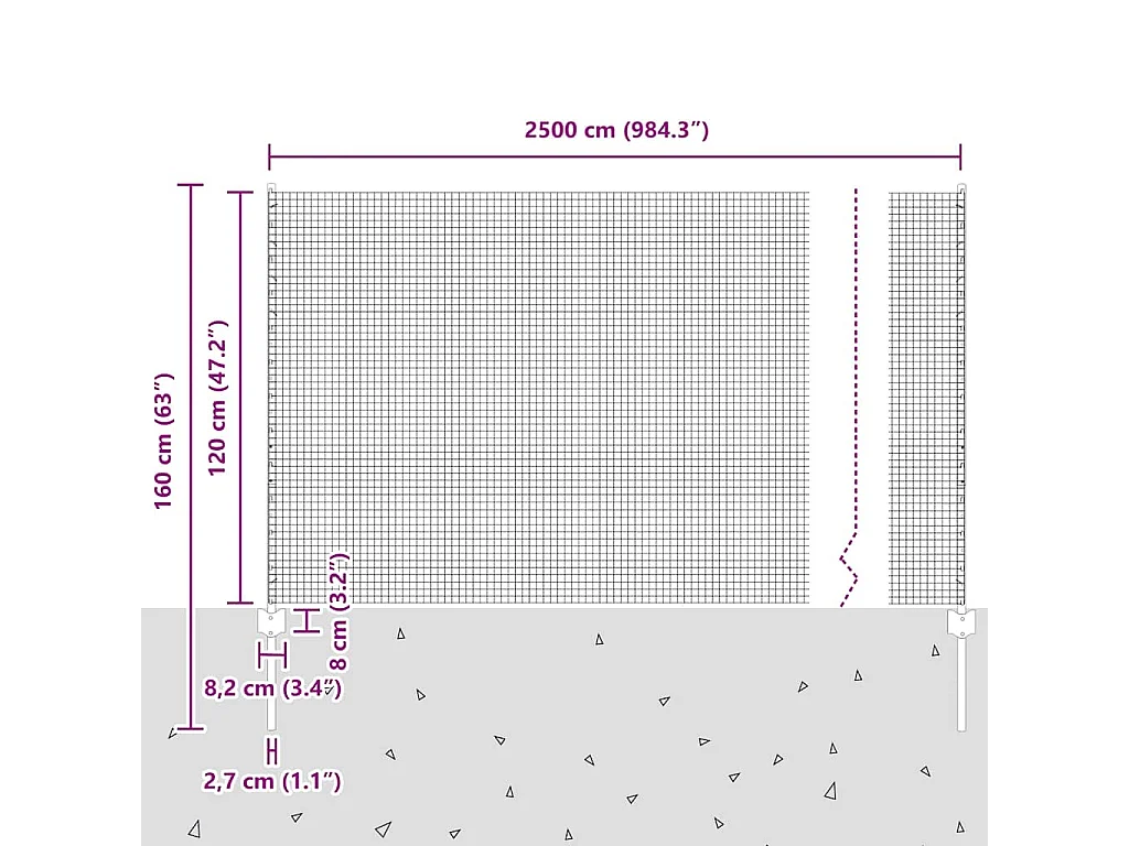 3-Sitzer-Sofa mit Fußhocker Taupe 180 cm Stoff