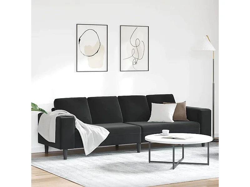 Ensemble de Canapés Noir Velours