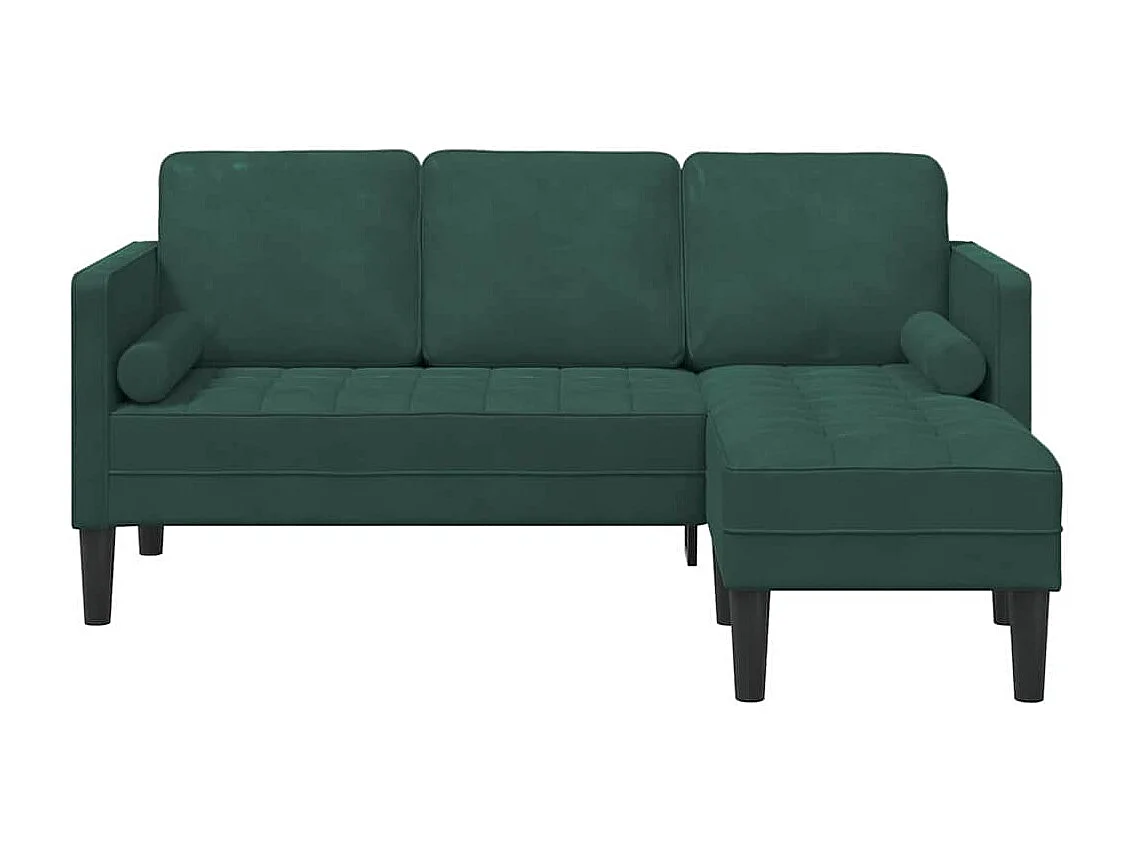 Ensemble de Canapés Vert foncé 173 x 131 x 67 cm Velours