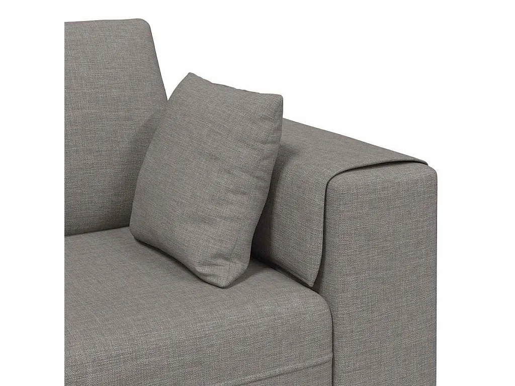 Sofa en tissu avec coussin Taupe 208 cm tissu