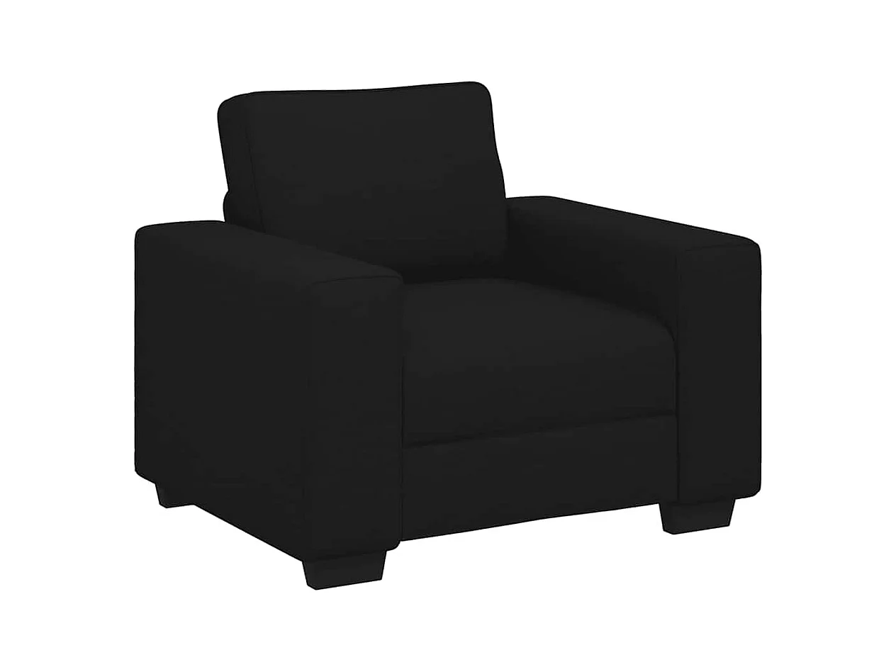Poltrona in tessuto nero 60 cm