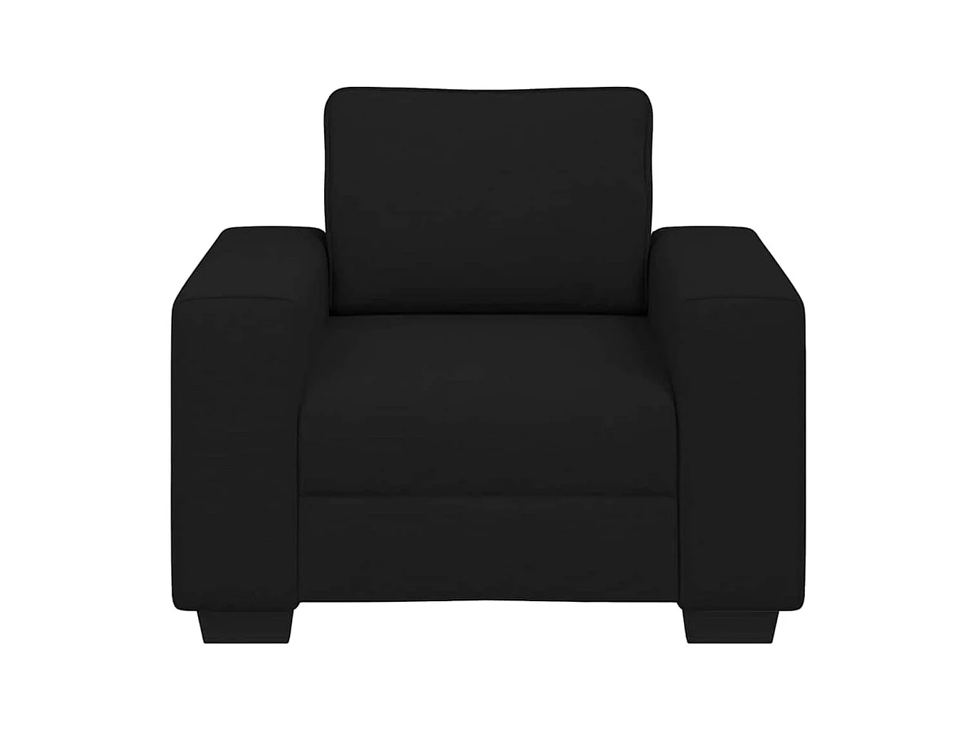 Poltrona in tessuto nero 60 cm