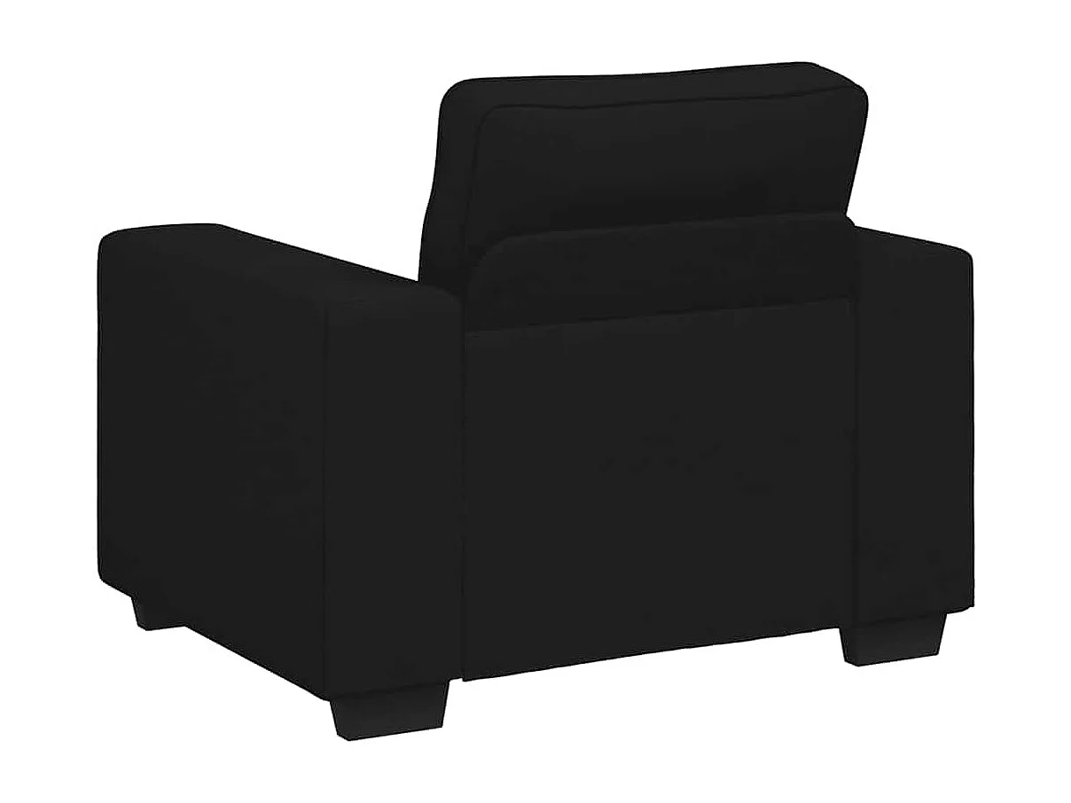 Poltrona in tessuto nero 60 cm