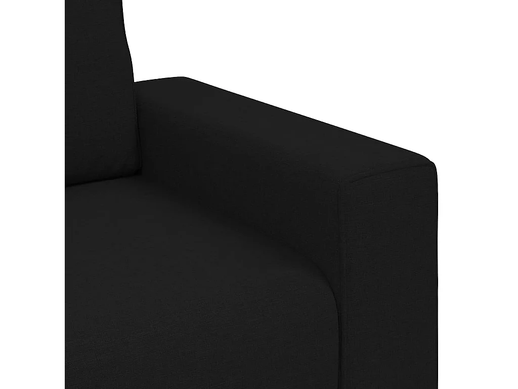 Poltrona in tessuto nero 60 cm