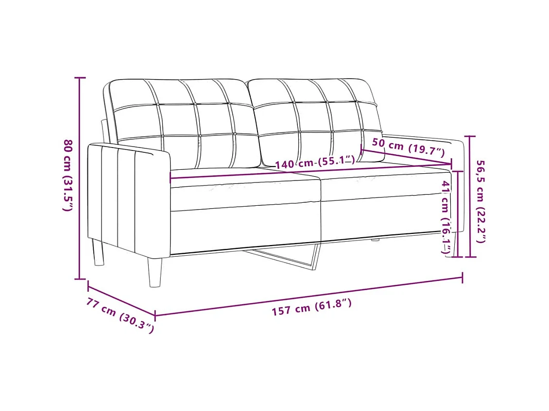 2-teiliges Sofaset, hellgrauer Stoff