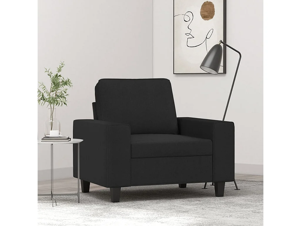 Sillón Negro 60 cm Tela