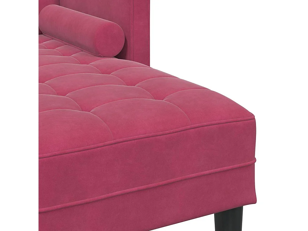 Set divano rosso bordeaux 173 x 131 x 67 cm in velluto