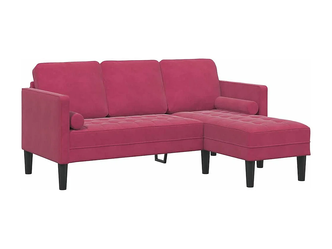 Ensemble de Canapés Rouge bordeaux 173 x 131 x 67 cm Velours