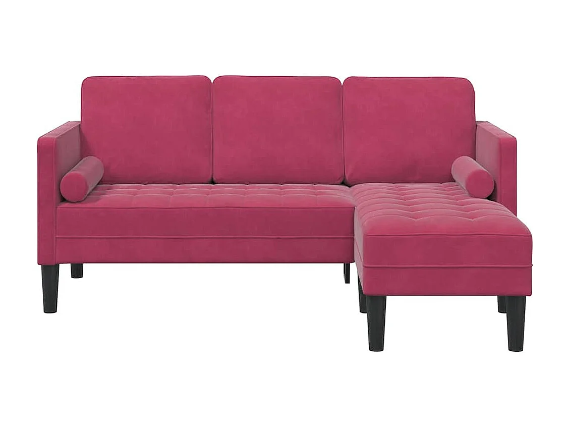 Ensemble de Canapés Rouge bordeaux 173 x 131 x 67 cm Velours