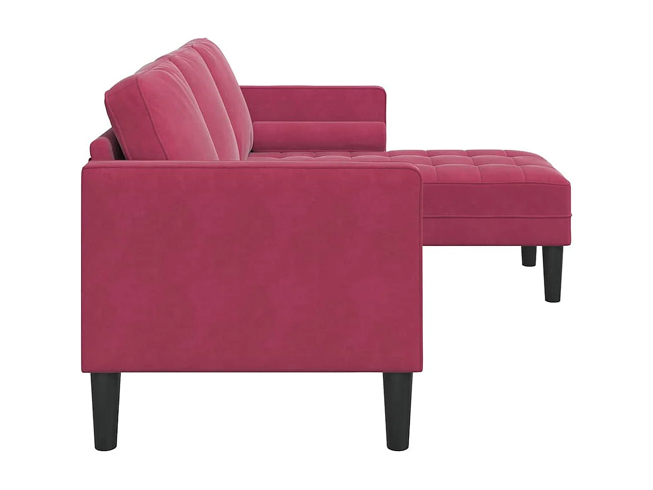 Ensemble de Canapés Rouge bordeaux 173 x 131 x 67 cm Velours