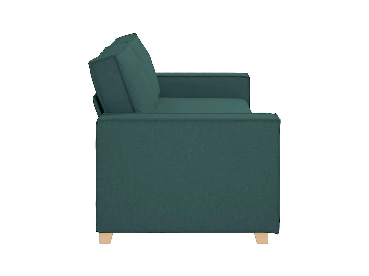 3-zitsbank met kussen Donkergroen 220 x 78 x 84 cm stof