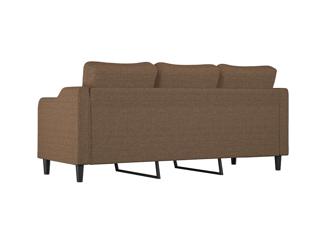 3-Sitzer-Sofa Braun 180 cm Stoff