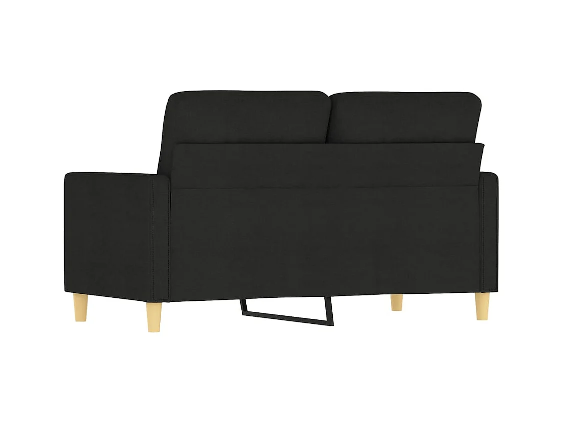 2-Sitzer-Sofa Schwarz 120 cm Stoff