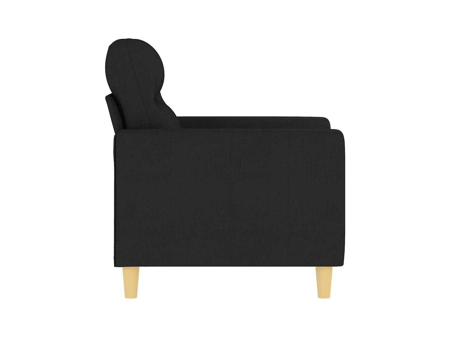 Sillón Negro 60 cm Tela