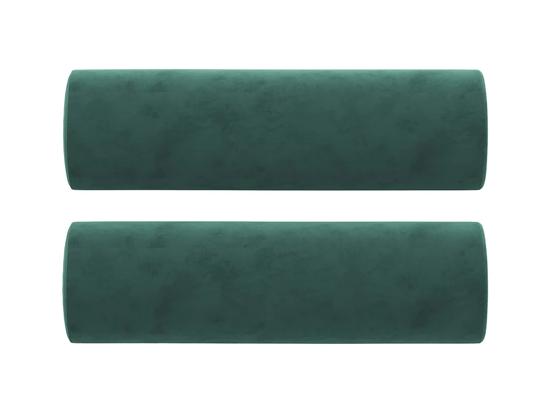 2-zitsbank met donkergroene kussens 120 cm fluweel