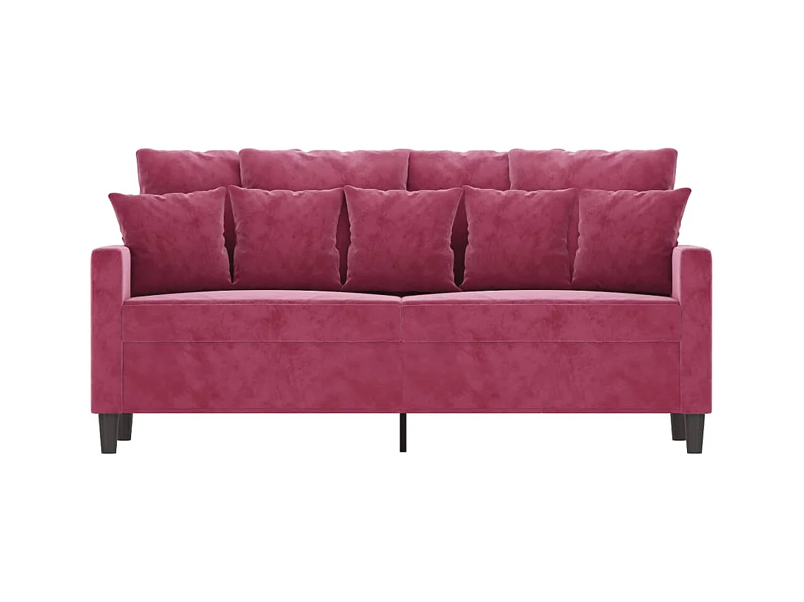 2-zitsbank Bourgondiërood 140 cm Fluweel