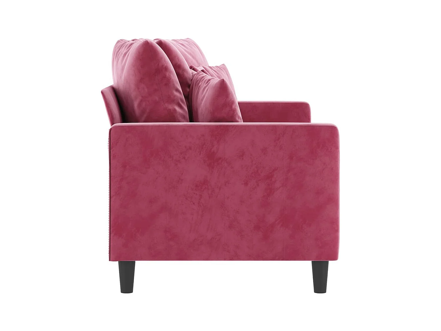 2-zitsbank Bourgondiërood 140 cm Fluweel