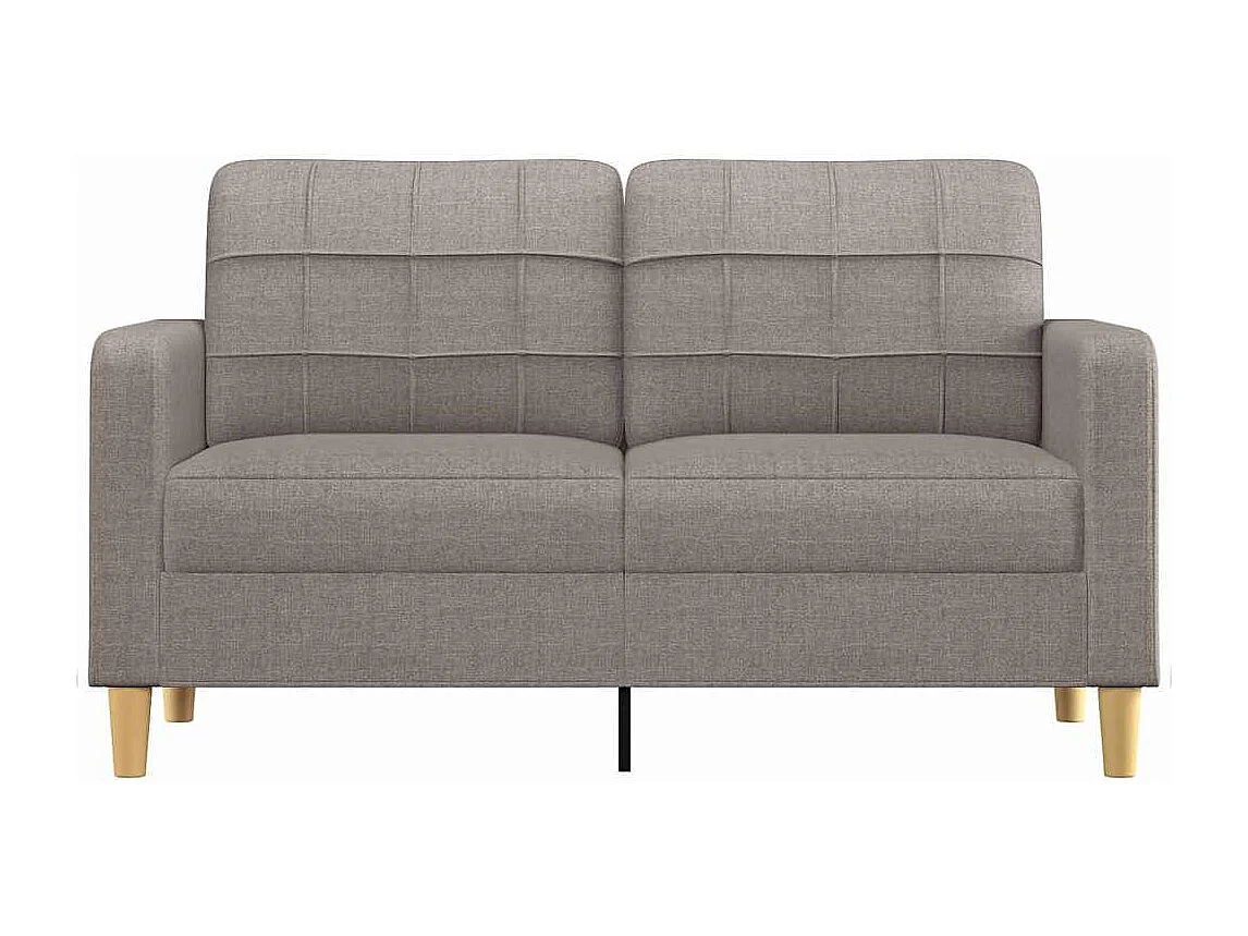 2-Sitzer-Sofa Taupe 140 cm Stoff