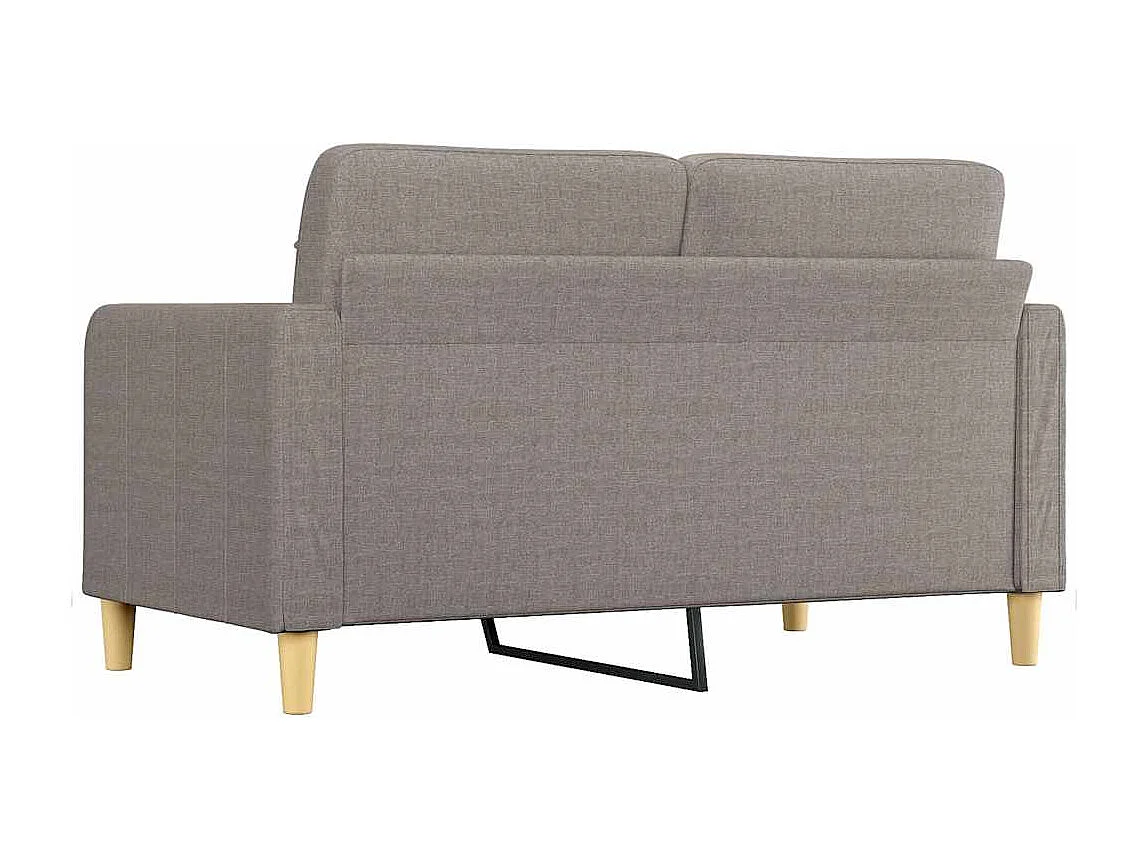 2-Sitzer-Sofa Taupe 140 cm Stoff