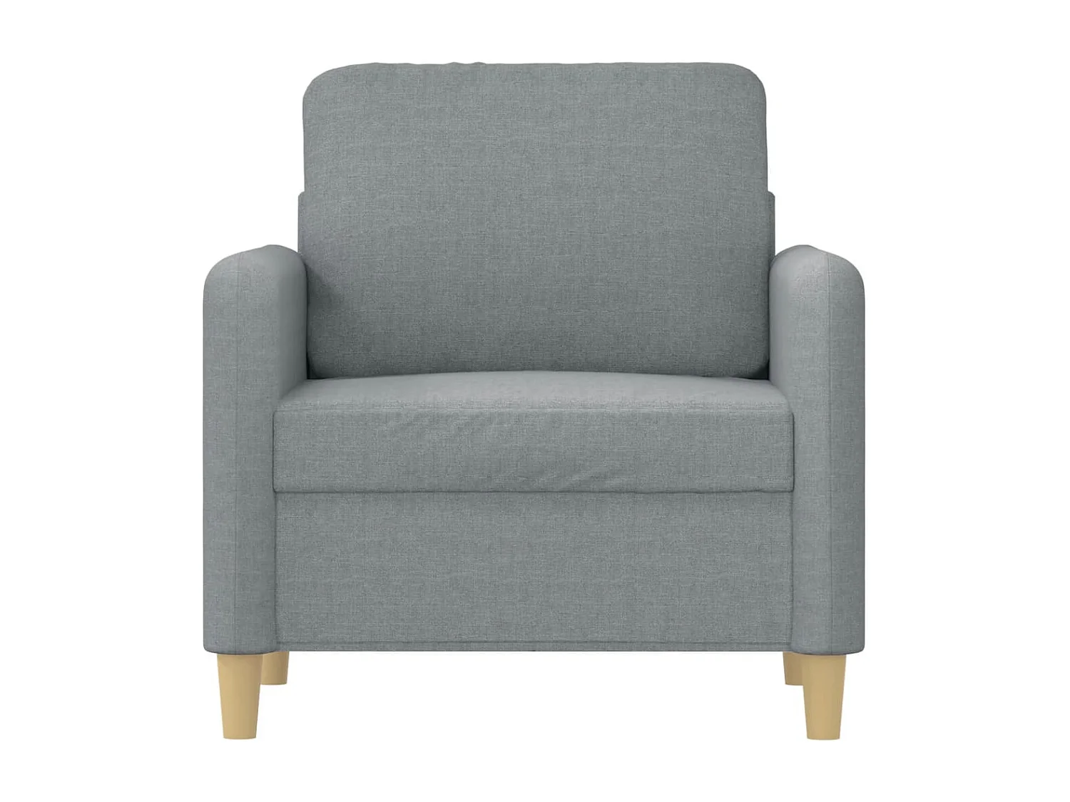 Poltrona Grigio Chiaro Tessuto 60 cm