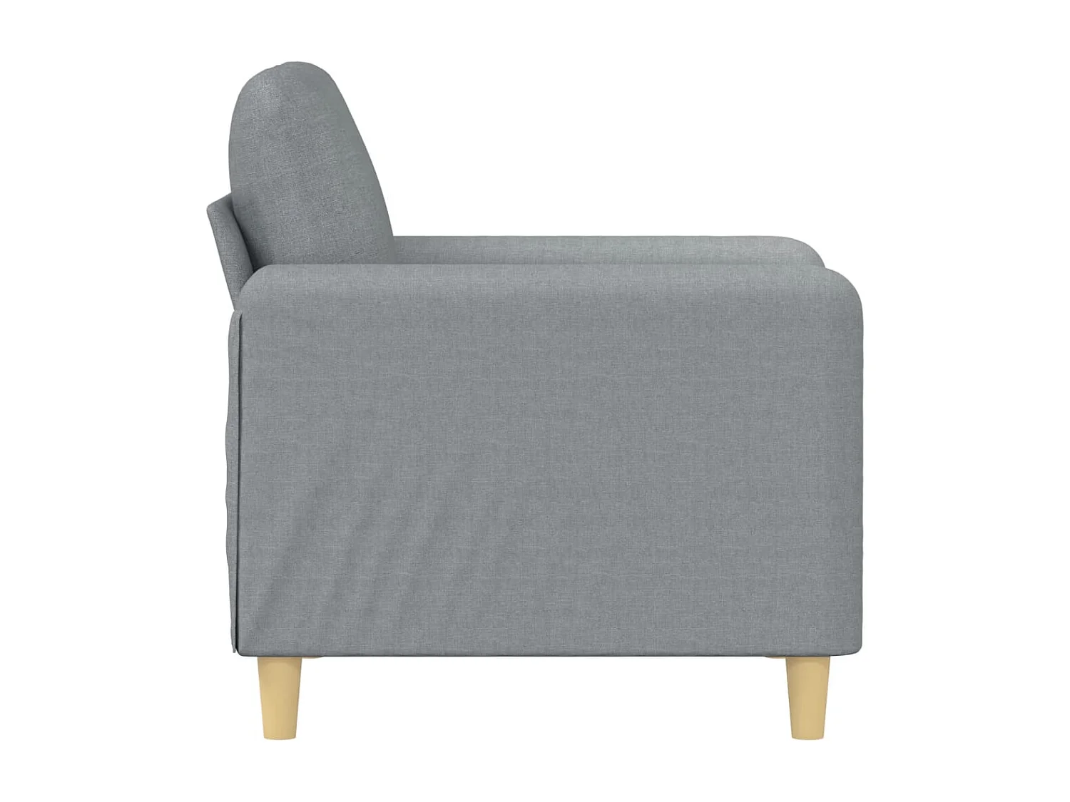 Poltrona Grigio Chiaro Tessuto 60 cm