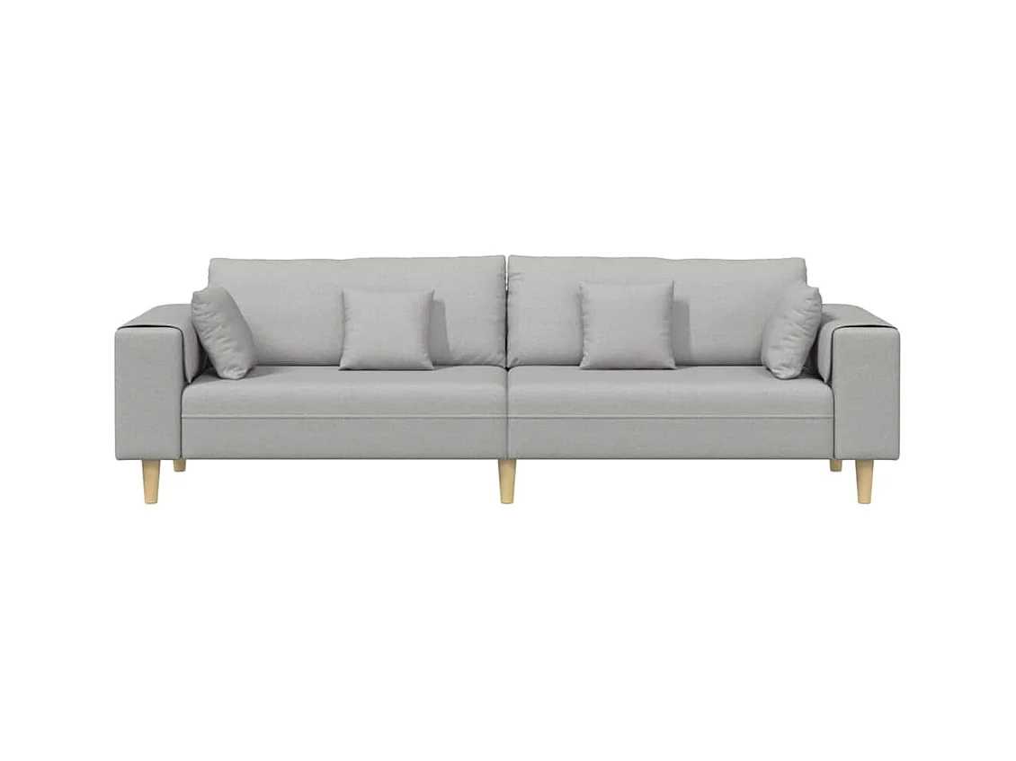 Sofa en tissu avec coussin Gris nuage 208 cm tissu