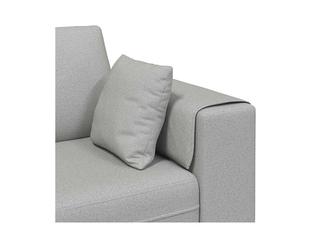 Sofa en tissu avec coussin Gris nuage 208 cm tissu