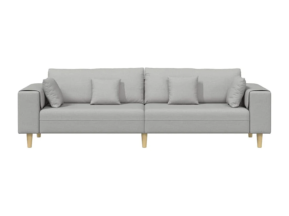 Sofa en tissu avec coussin Gris nuage 208 cm tissu