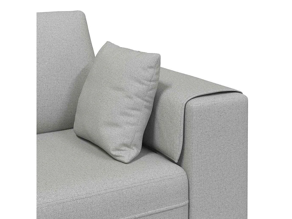 Sofa en tissu avec coussin Gris nuage 208 cm tissu